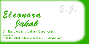 eleonora jakab business card